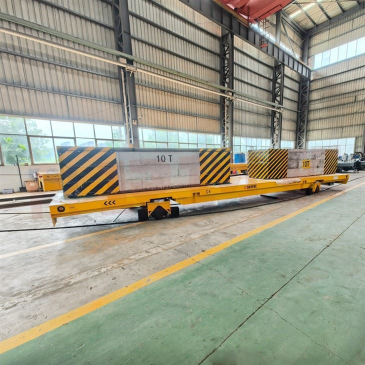 Heavy Duty 20 Tons Steel Pipe Track Transfer Cart factory